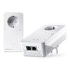 devolo Magic 2 WiFi 6 Next Starter Kit, WLAN Powerline Adapter, bis zu 3.000 Mbit/s über Wi-Fi 6, Mesh WLAN Steckdose, 2X Gigabit LAN, weiß