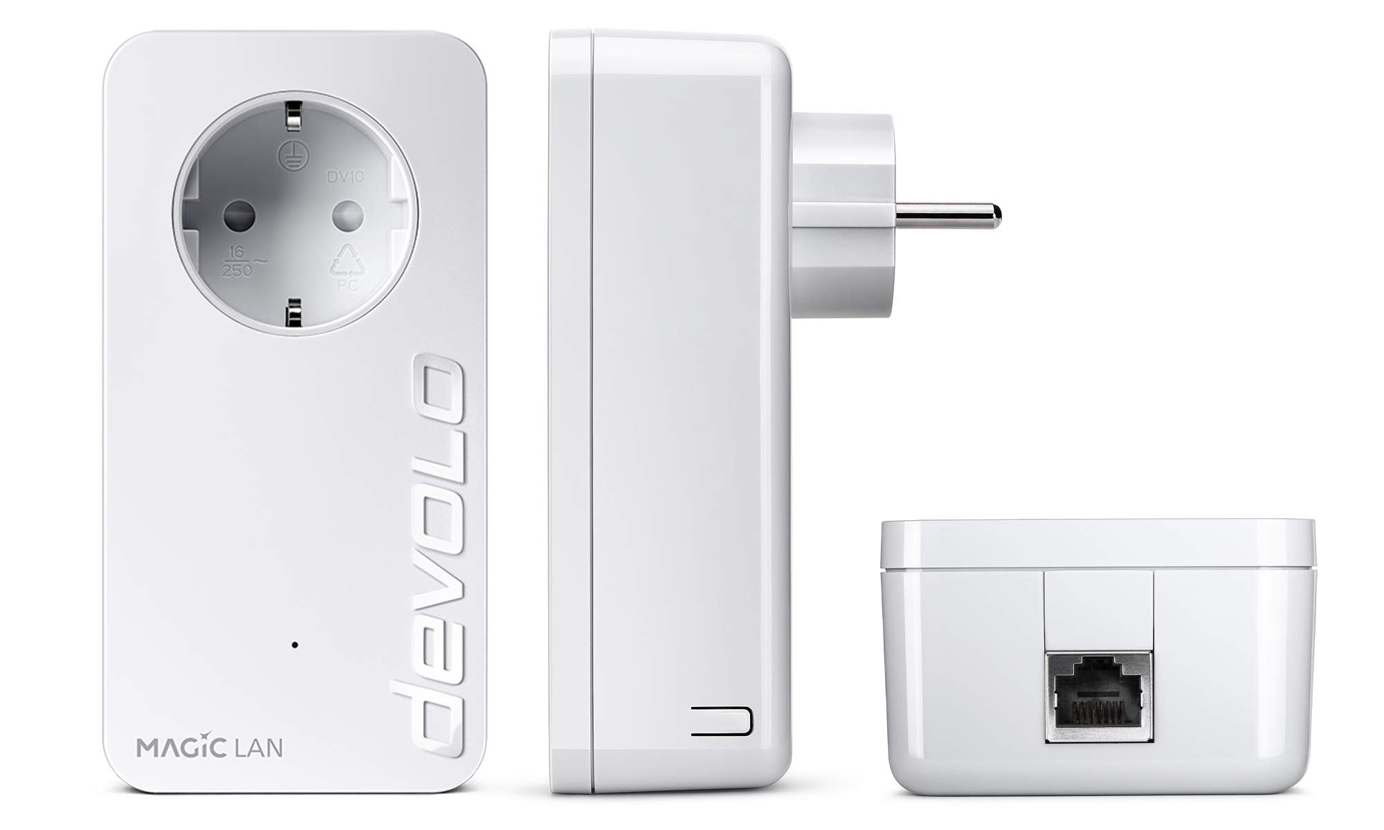 Devolo Magic 2 LAN: leistungsstarkes PowerLAN mit bis zu 2400 Mbit/s über dLAN, für Heimnetzwerke, LAN-Adapter