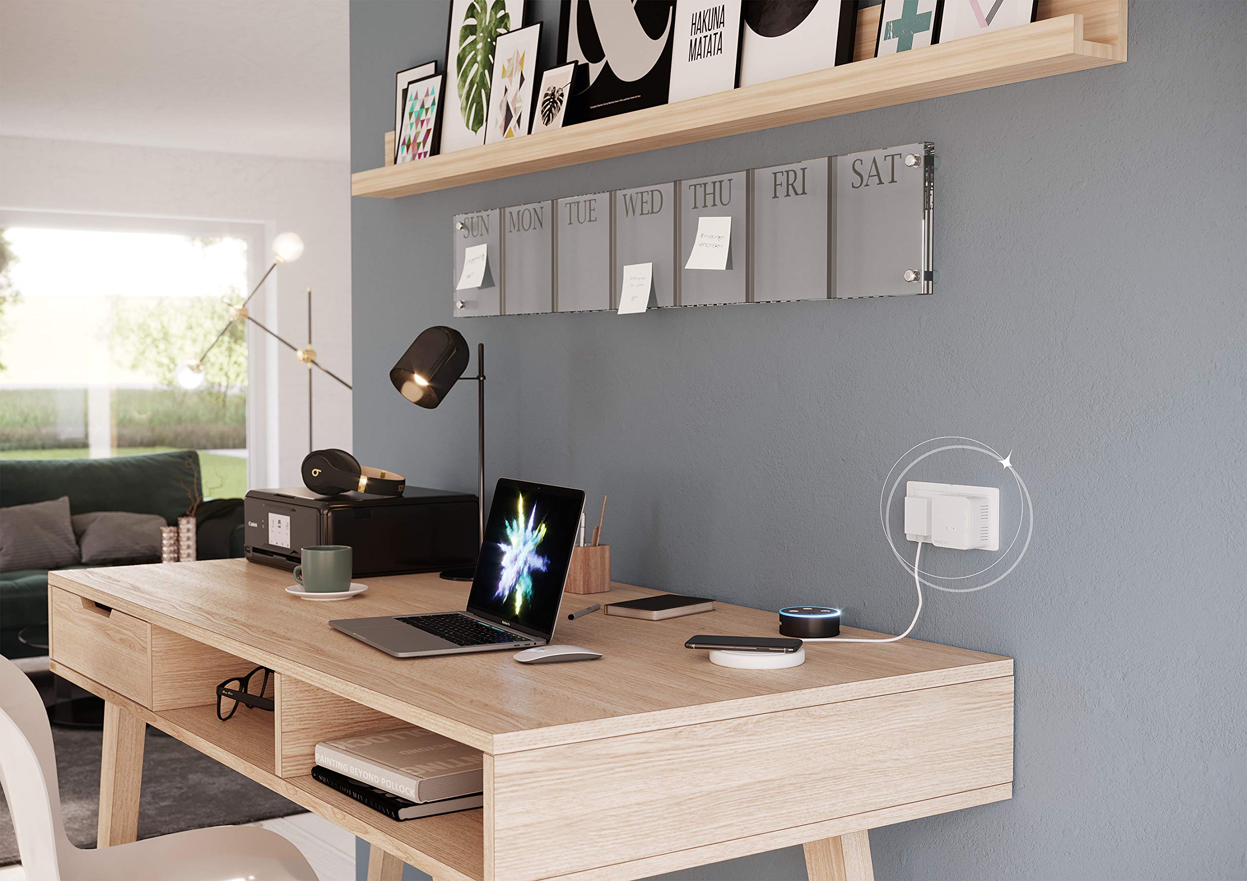 devolo Magic 1 - 1200 WiFi Mini-Starterkit, kompaktes Set, 2 Powerline-WiFi-Adapter für sicheres Heimnetzwerk (1200 Mbit/s, 1 x Fast Ethernet-LAN-Verbindung